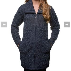 Merino Wool Aran Coat